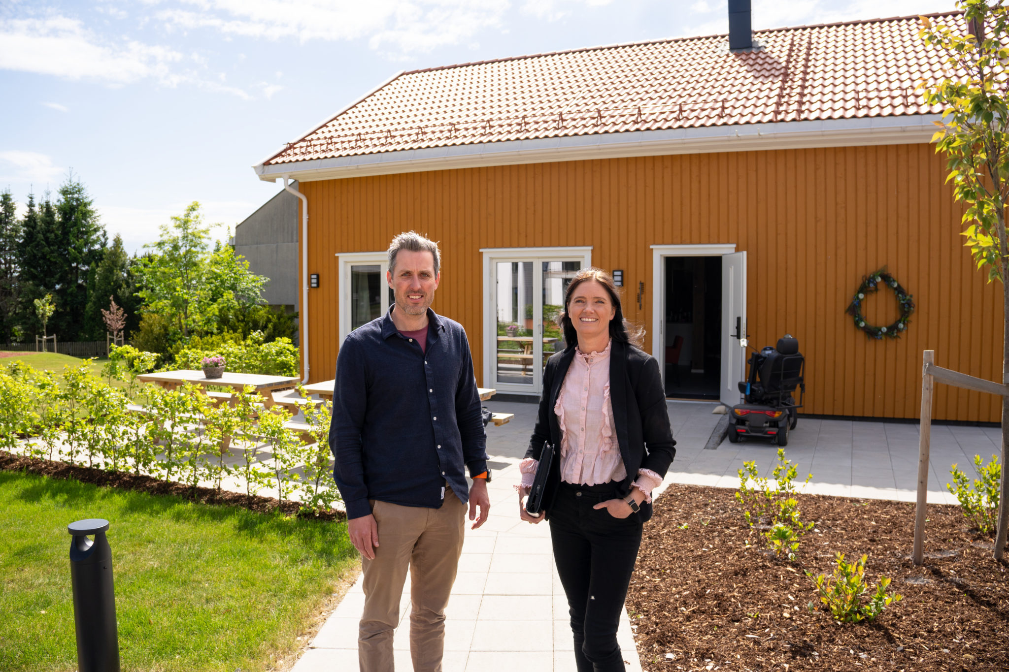 Felleshuset samler folk på tunet i Tjølling